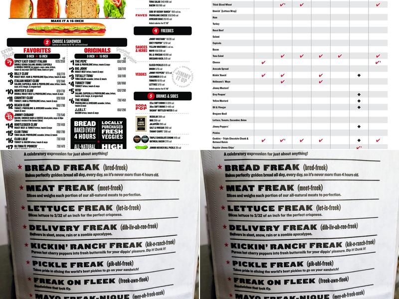 Jimmy John's Menu