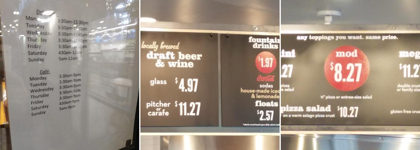Starbucks Coffee Company Menu