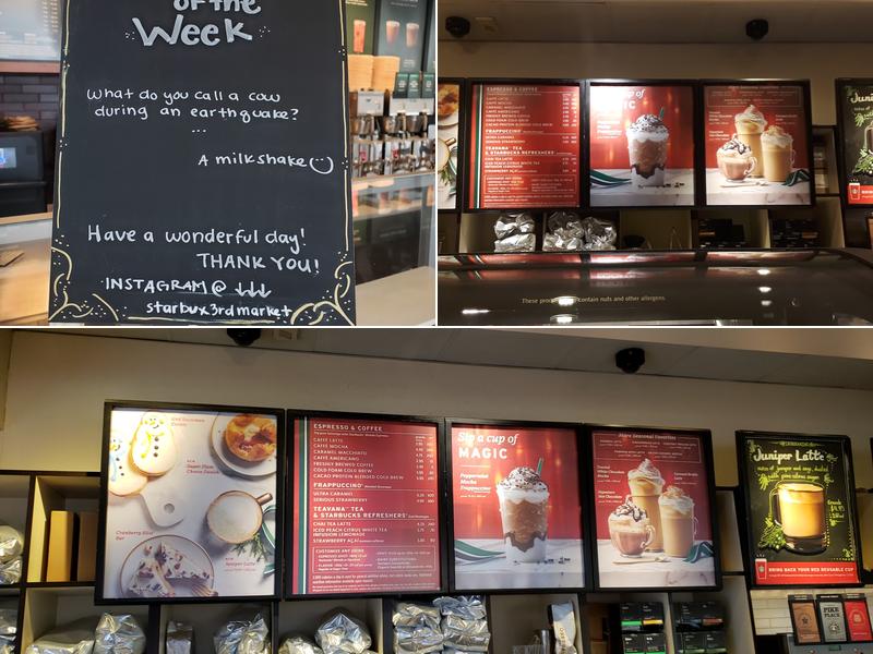 Starbucks Coffee Company Menu