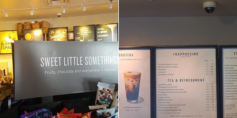 Starbucks Coffee Company Menu