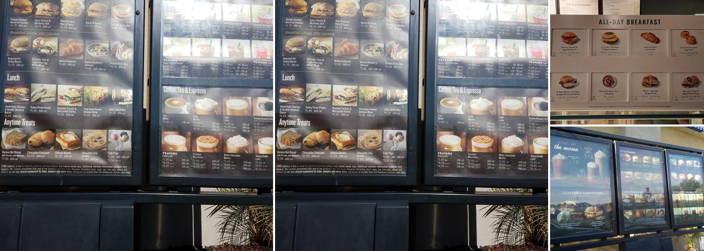 Starbucks Coffee Company Menu