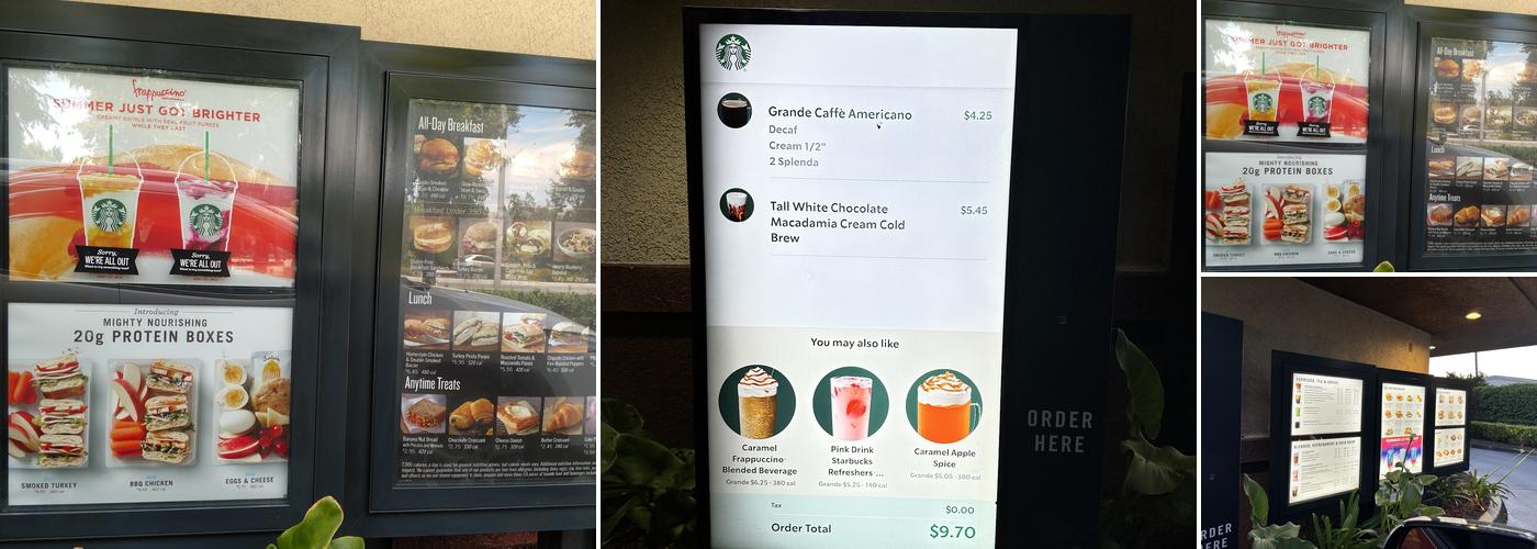 Starbucks Menu