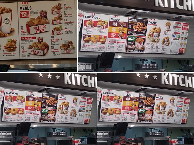 KFC Menu
