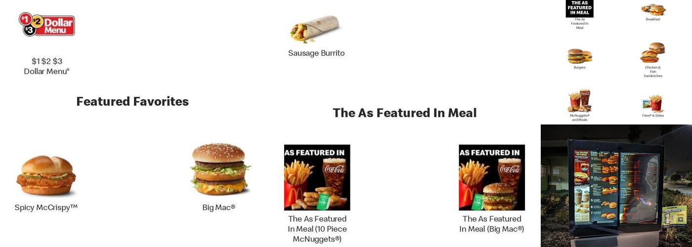 McDonald's Menu