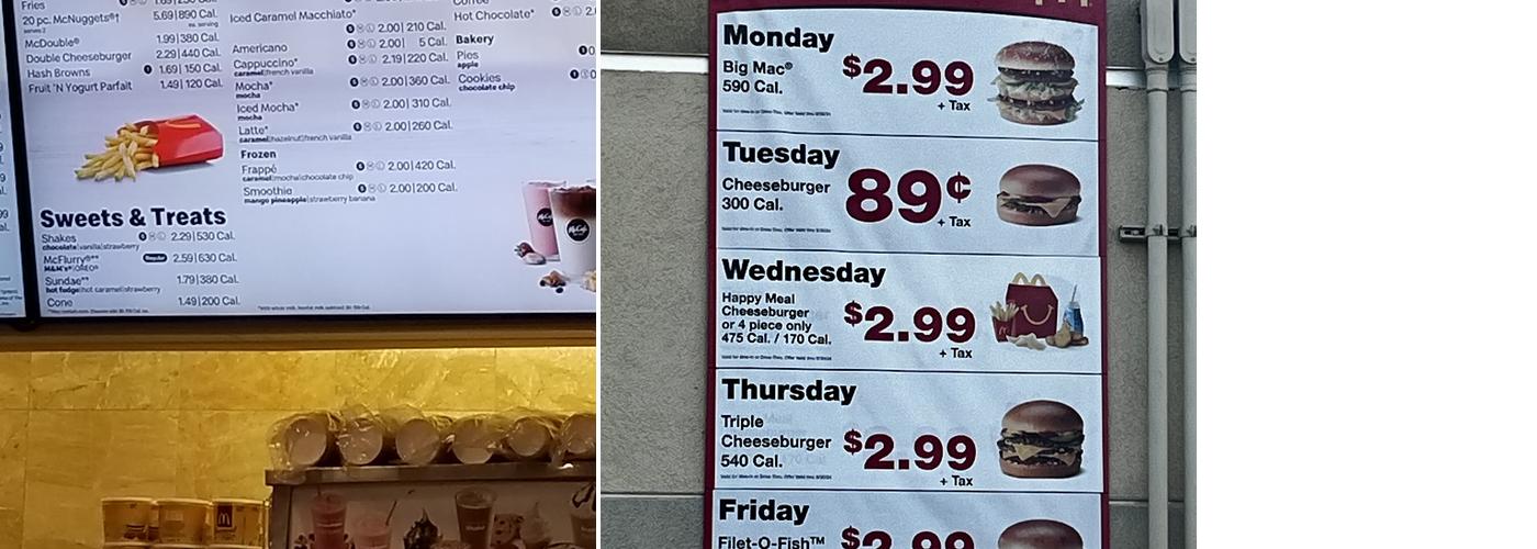 McDonald's Menu