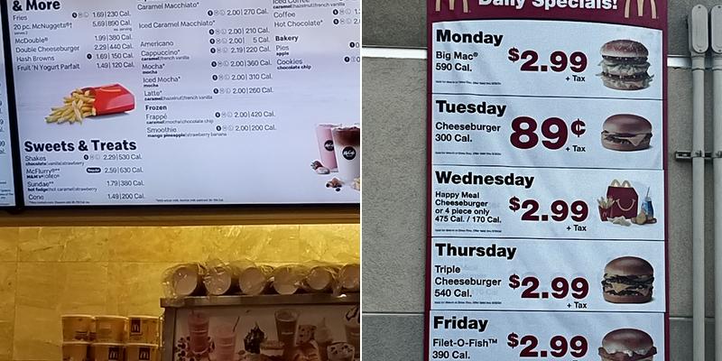 McDonald's Menu