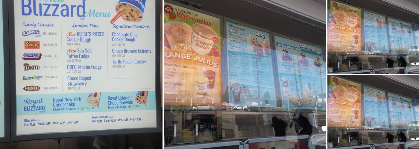 Dairy Queen Menu