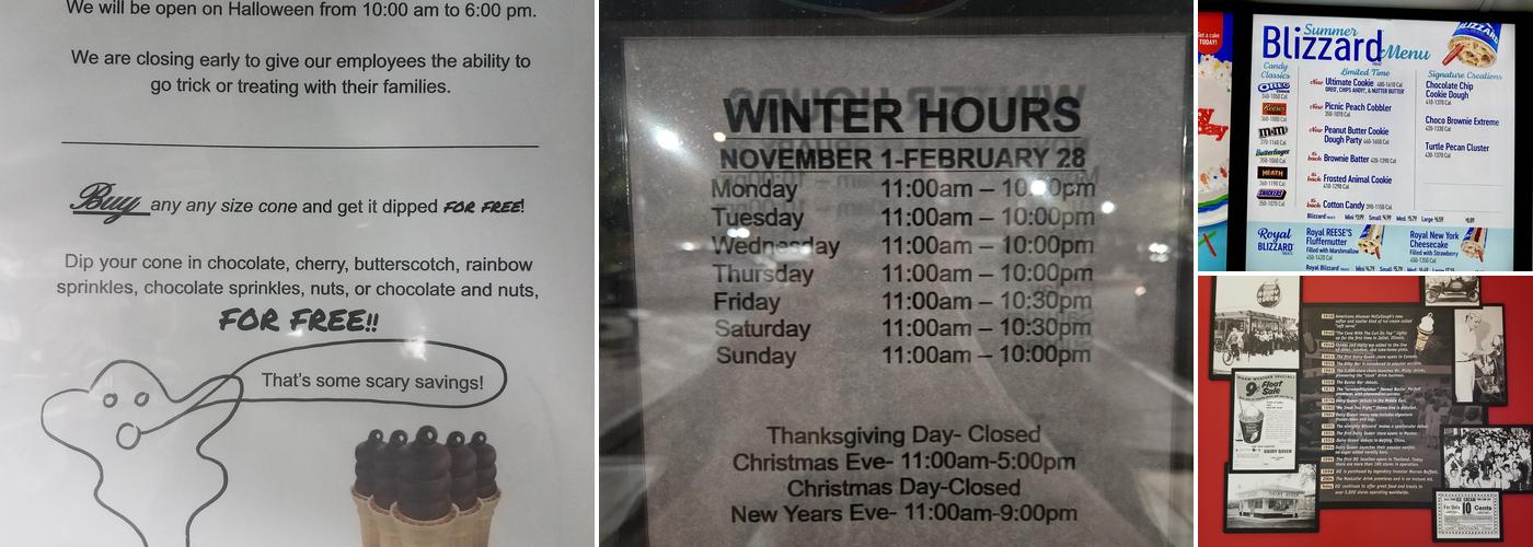 Dairy Queen Menu