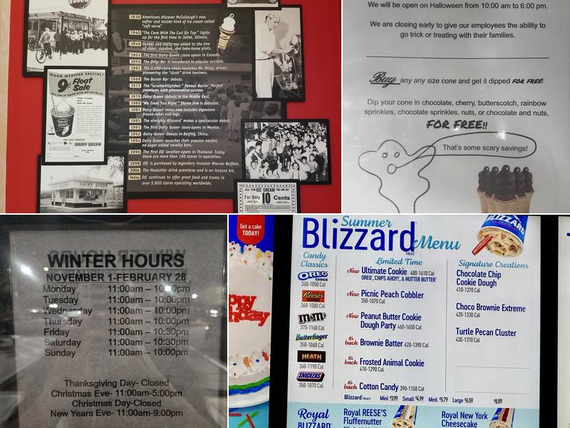 Dairy Queen Menu