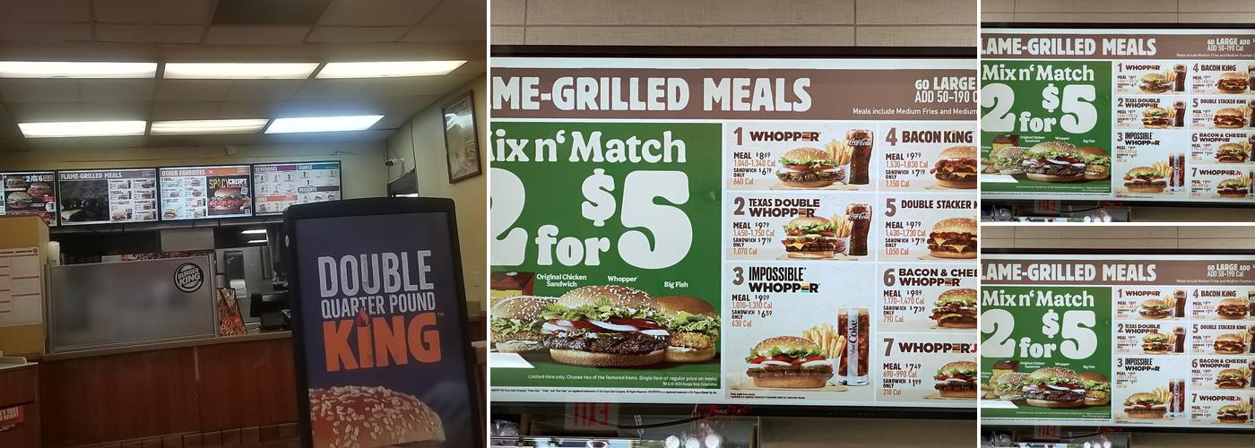 Burger King Menu
