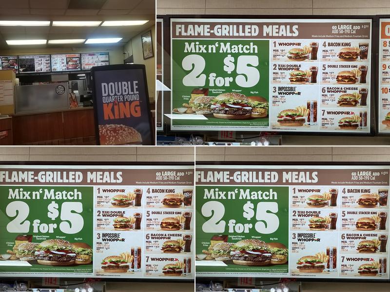 Burger King Menu