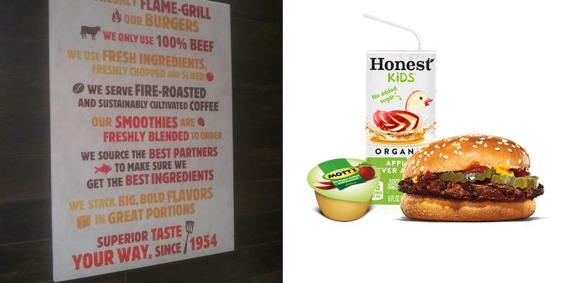 Burger King Menu