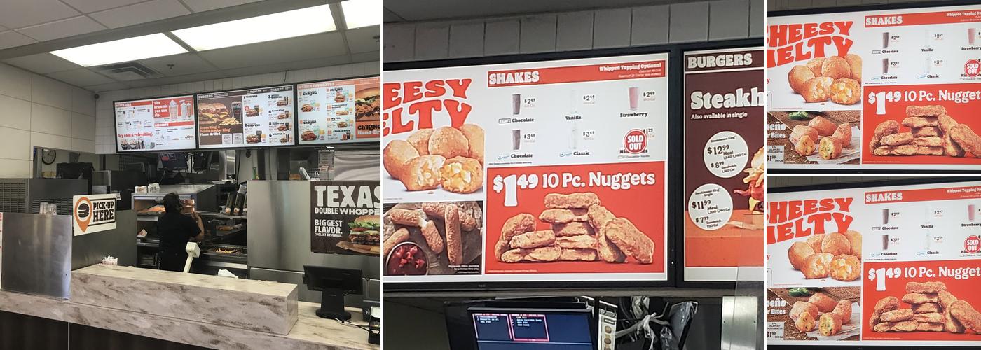 Burger King Menu