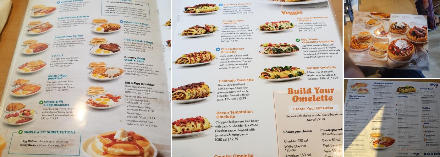 IHOP Menu