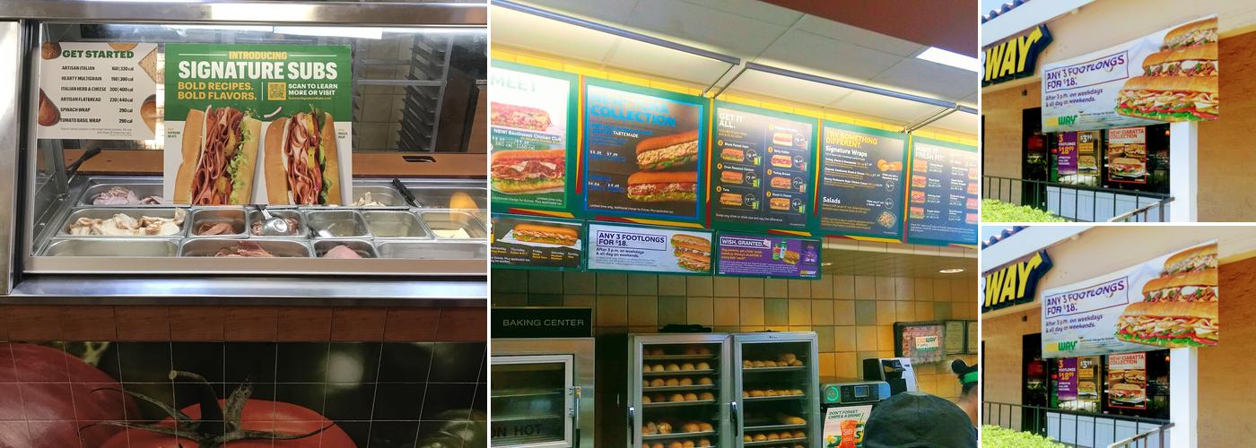 Subway Menu