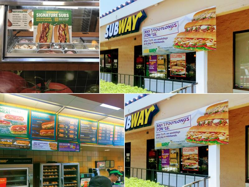 Subway Menu
