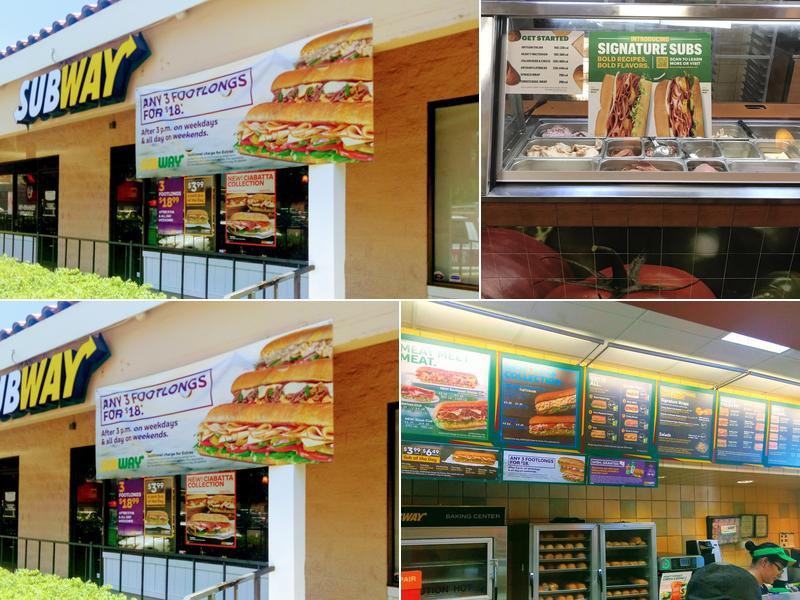 Subway Menu
