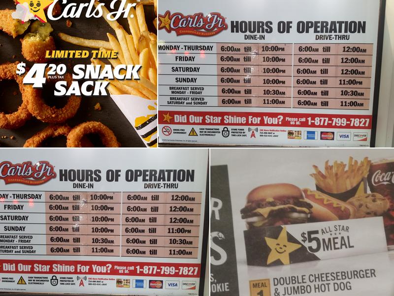 Carl’s Jr. Menu