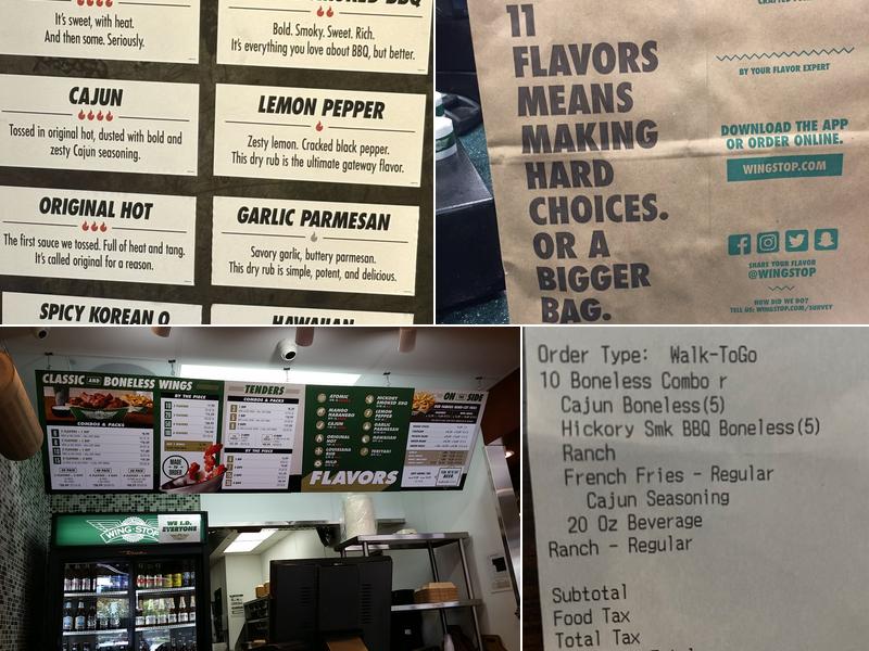 Wingstop Menu