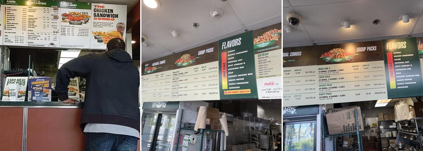 Wingstop Menu