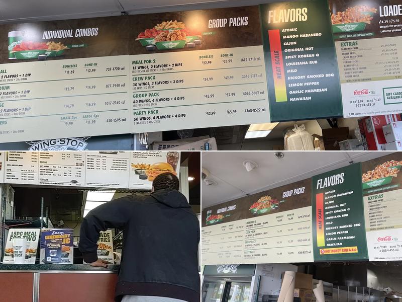 Wingstop Menu