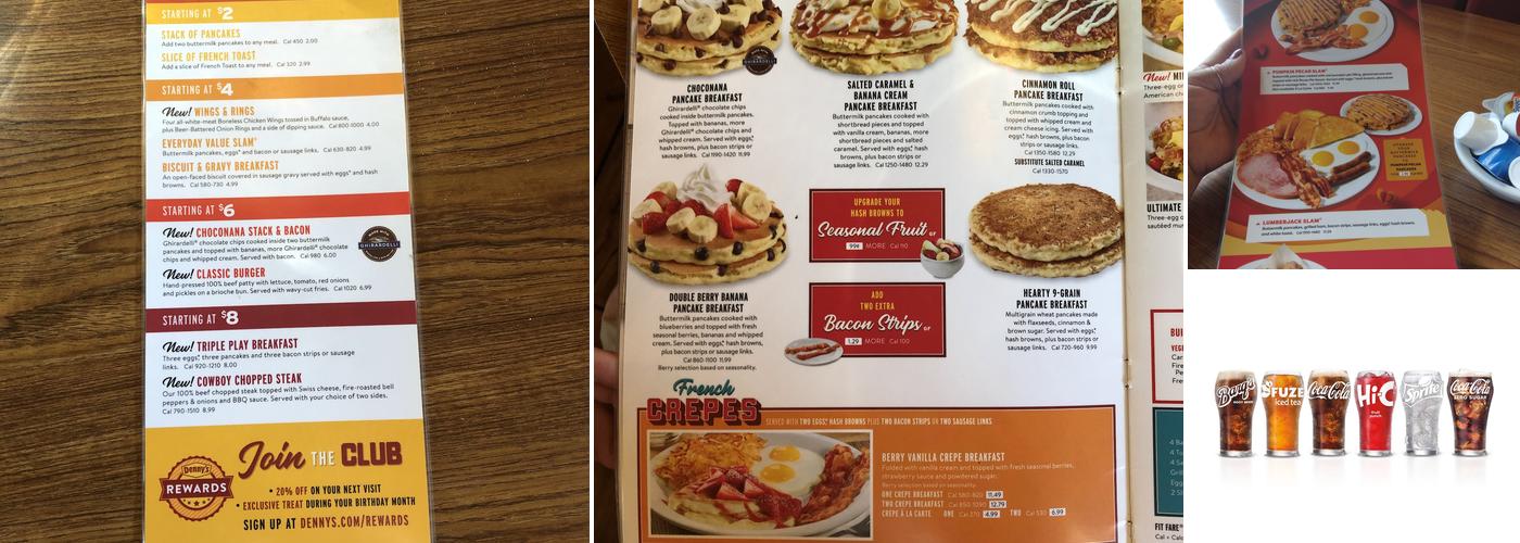 Denny's Menu