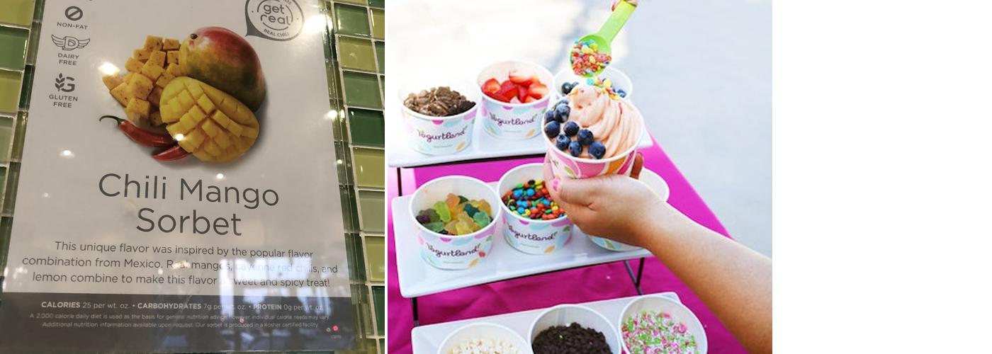 Yogurtland Riverside Campus Menu