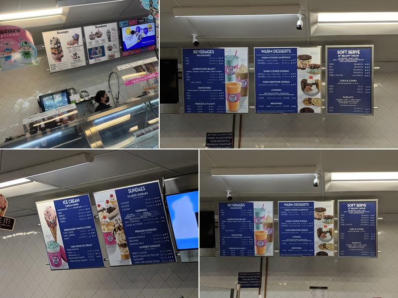 Baskin-Robbins Menu