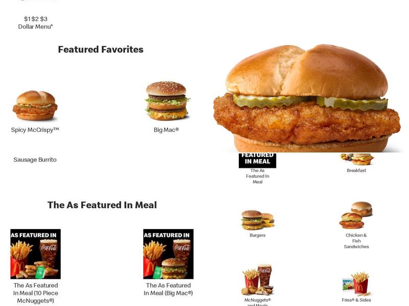 McDonald's Menu