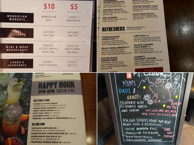 P.F. Chang's Menu