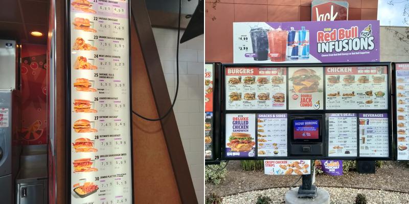 Jack In The Box Menu