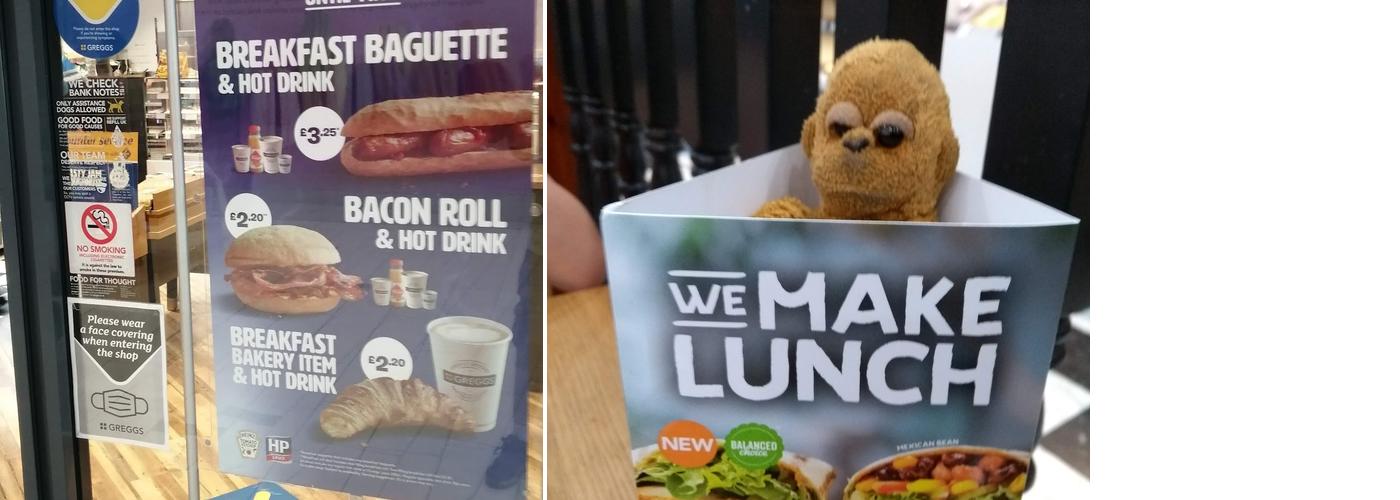 Greggs Menu