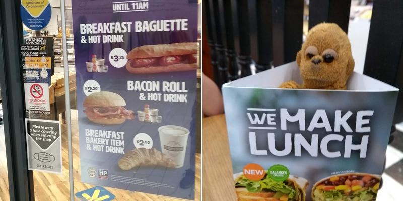Greggs Menu