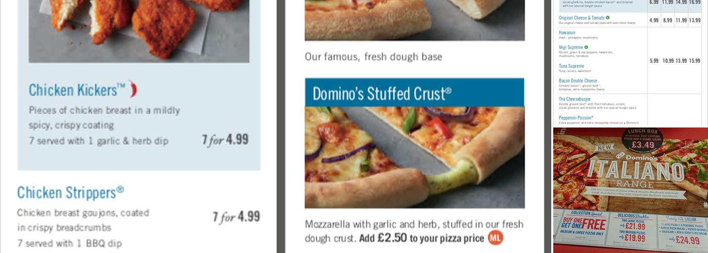 Domino's Pizza - Doncaster Menu