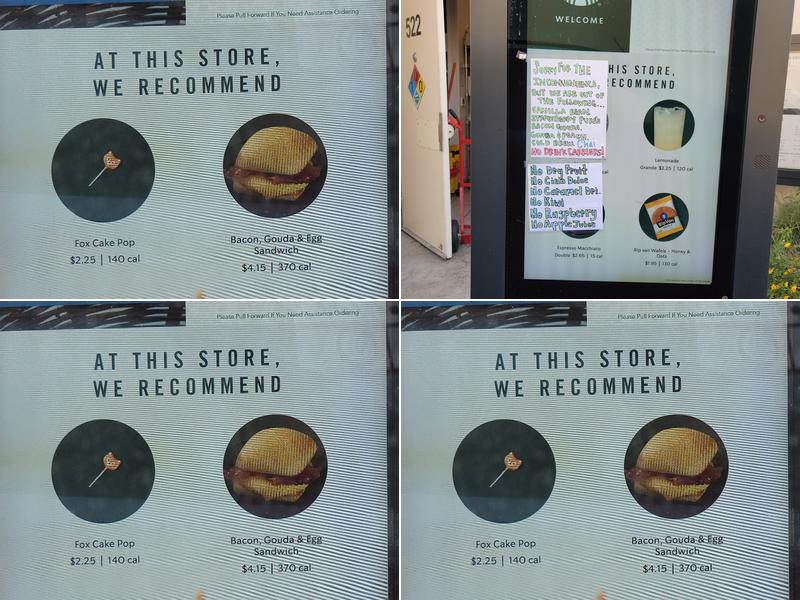 Starbucks Coffee Company Menu