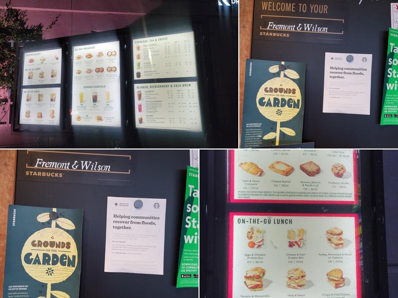Starbucks Coffee Company Menu
