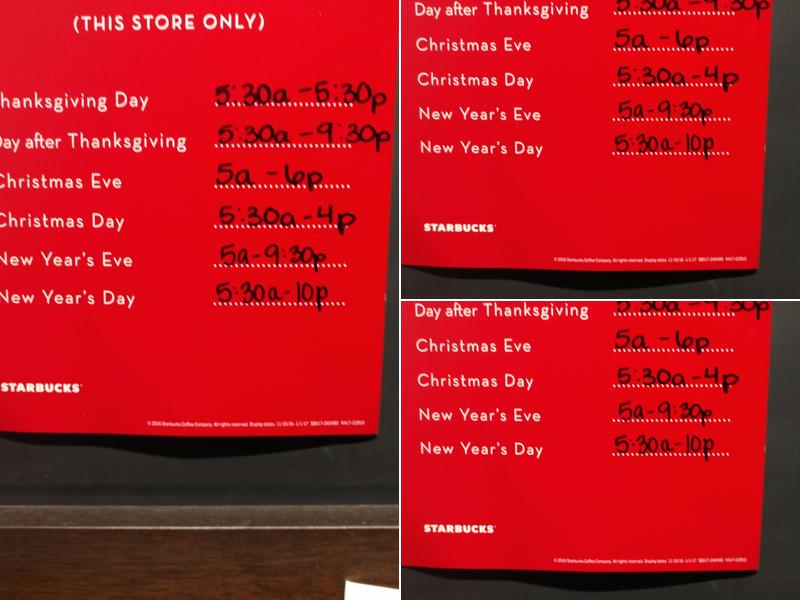 Starbucks Menu