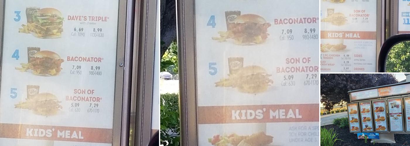 Wendy's Menu