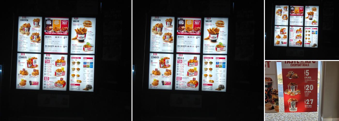KFC Menu