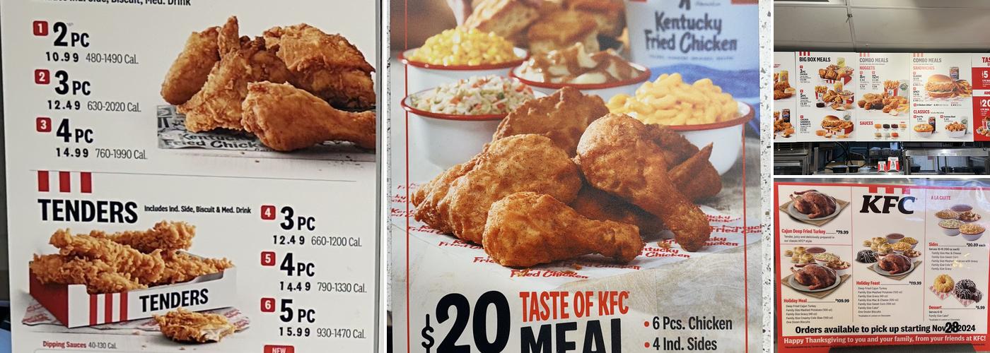 KFC Menu