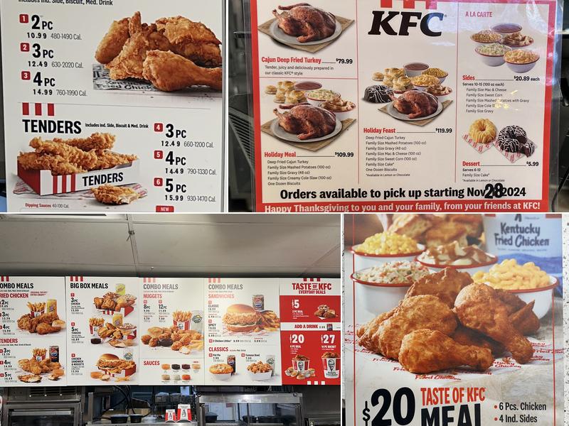 KFC Menu