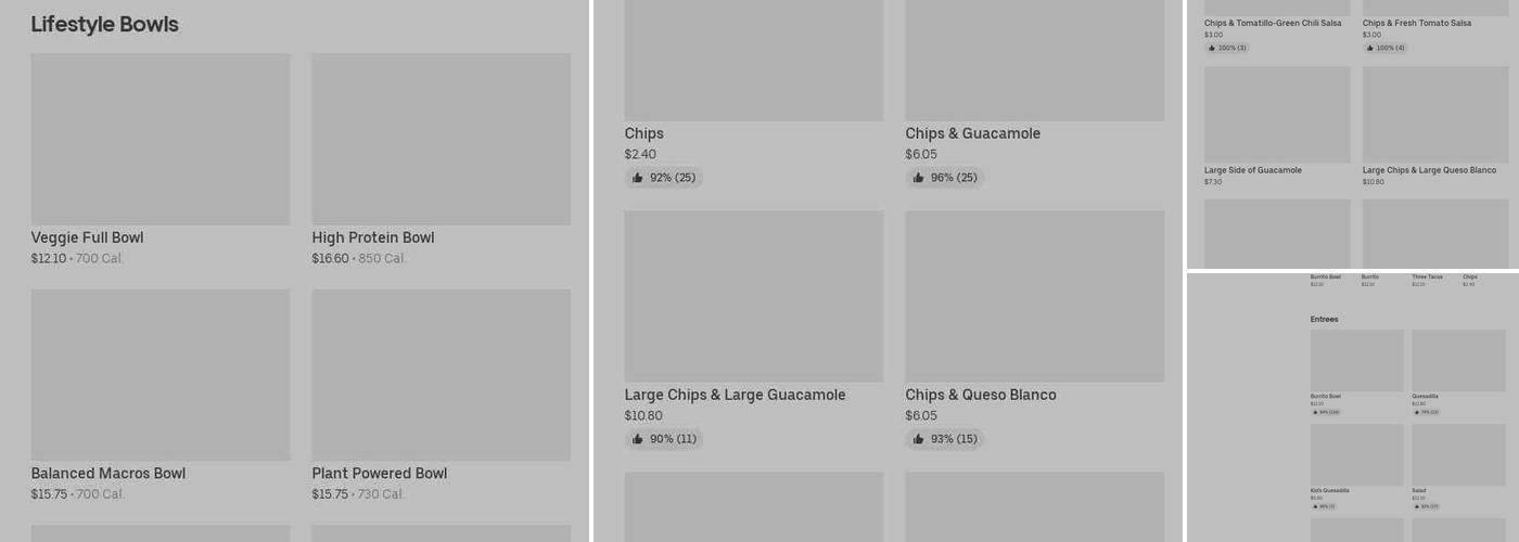 Chipotle Mexican Grill Menu