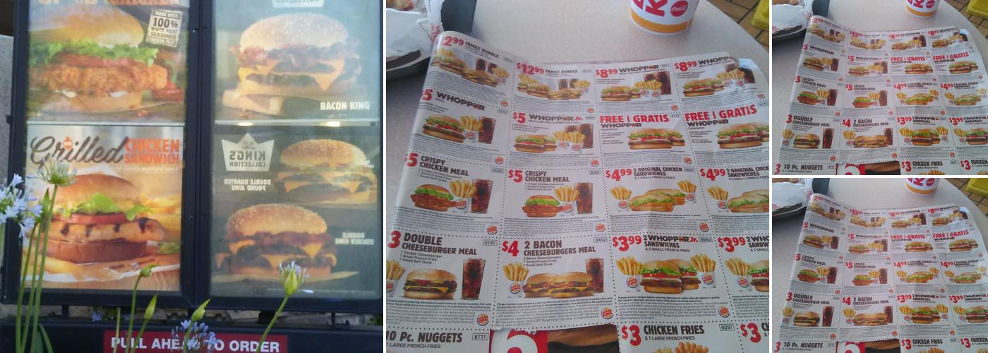 Burger King Menu