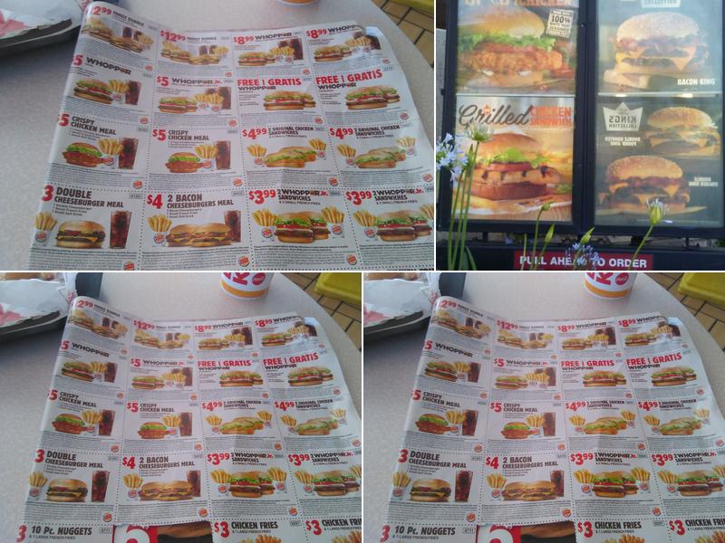 Burger King Menu