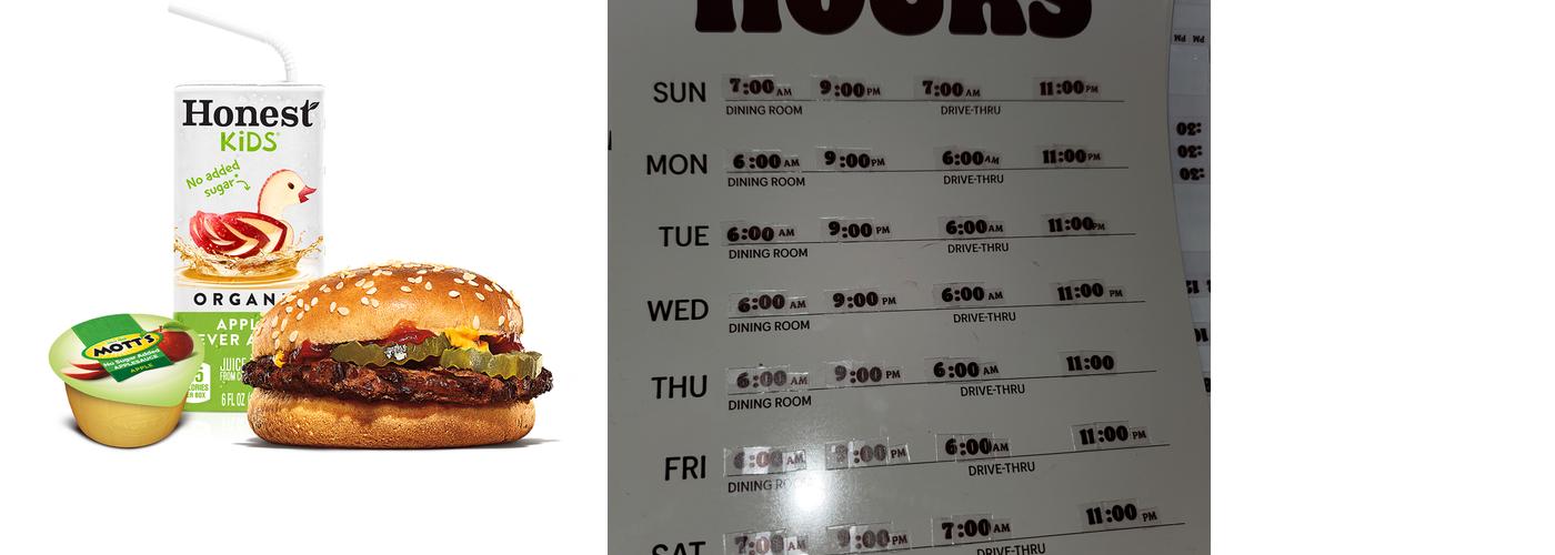 Burger King Menu
