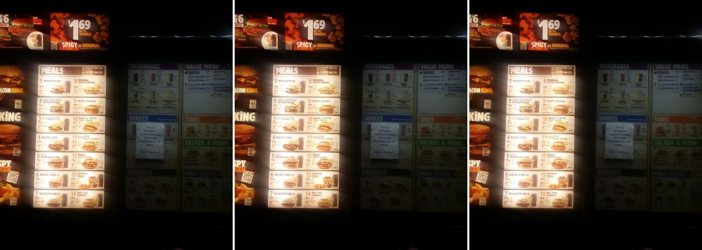 Burger King Menu