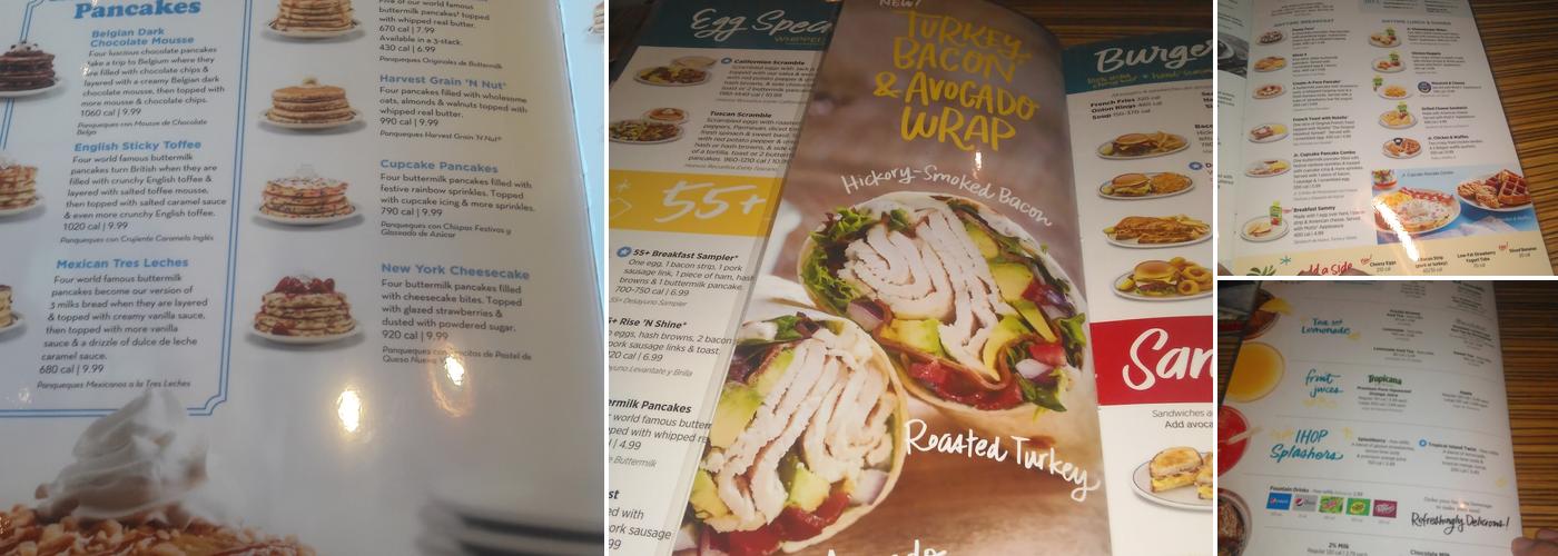 IHOP Menu