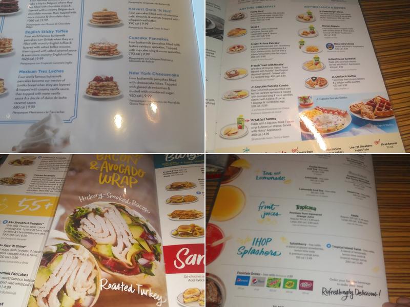 IHOP Menu