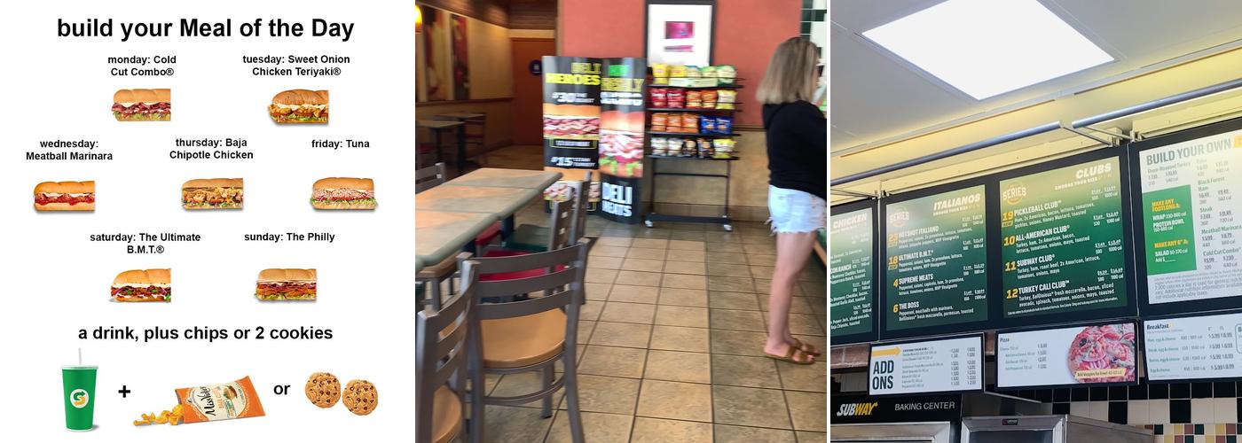 Subway Menu