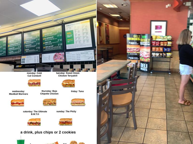 Subway Menu